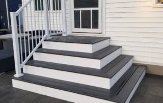 Bi-Directional Stair With Railing
