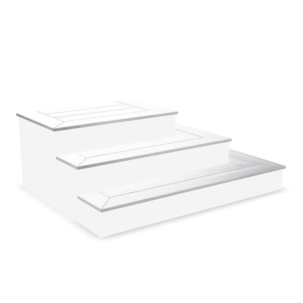 StairsDelivered Bi-Directional Steps — 3' × 3 Risers