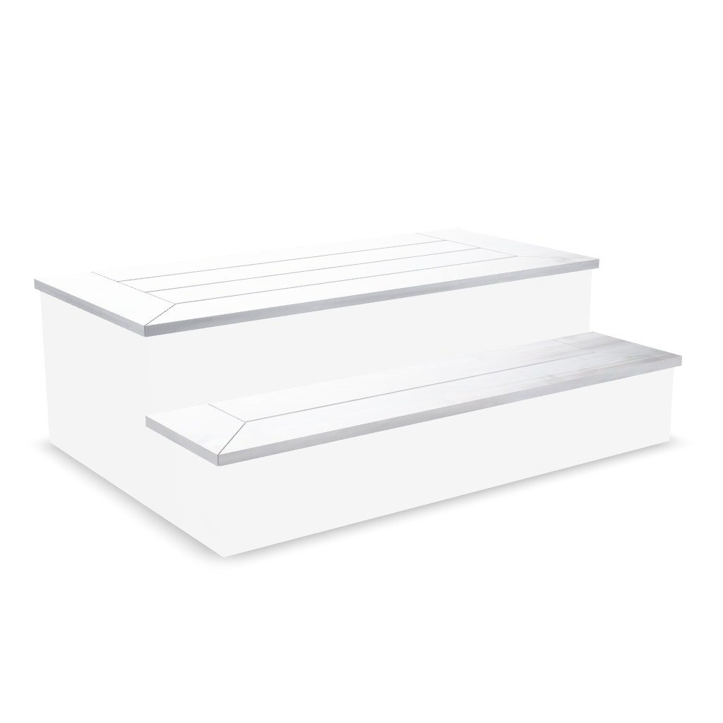 StairsDelivered Standard Steps — 4' × 2 Risers