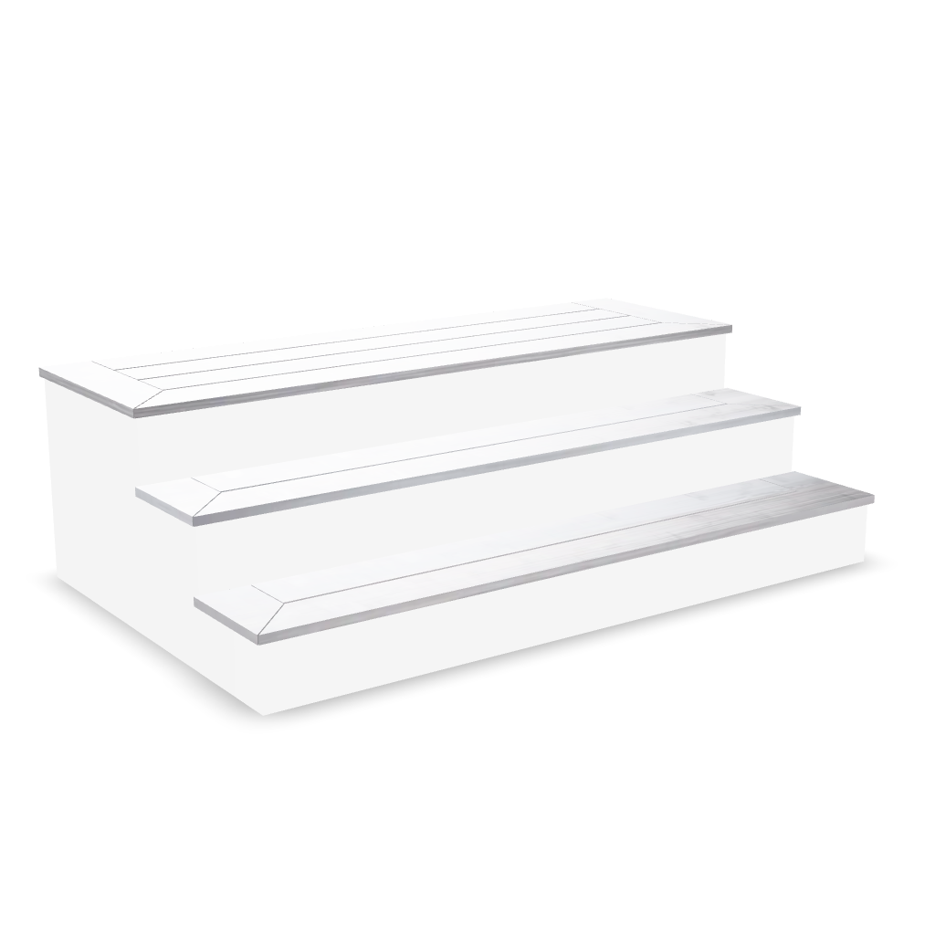 StairsDelivered Standard Steps — 6' × 3 Risers