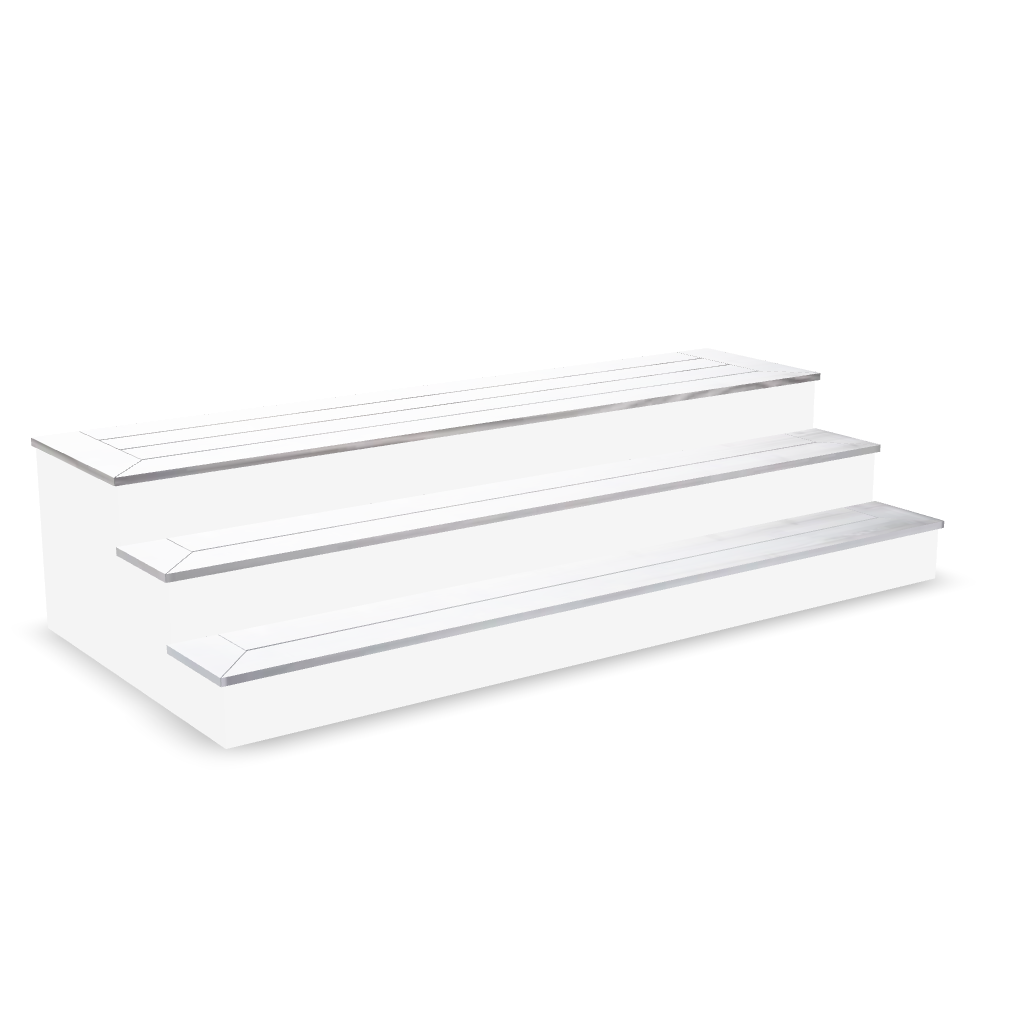 StairsDelivered Standard Steps — 8' × 3 Risers